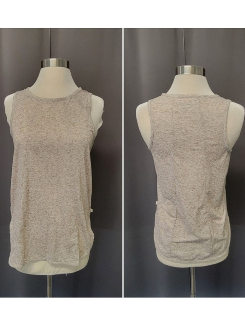 Toad&Co‎ Tank Top Beige Space Dye Linen Blend XS